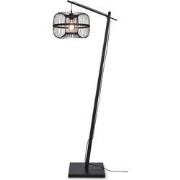 Vloerlamp Hokkaido - Bamboe Zwart - 55x38x150cm