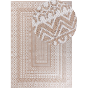 Beliani BAGLAR - Laagpolig-Beige-Jute