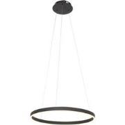 Steinhauer hanglamp Ringlux - zwart - metaal - 60 cm - ingebouwde LED-...