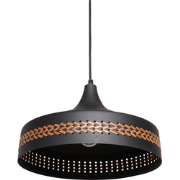 Beliani MAMEYES - Hanglamp-Zwart-IJzer