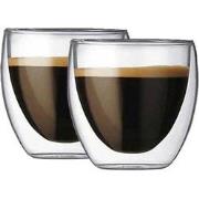 Krumble Espresso glas dubbelwandig set van 2