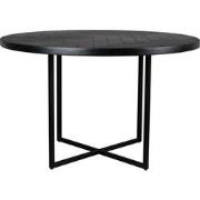 Dutchbone Class Eettafel Rond 120 cm Acaciahout Zwart