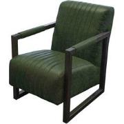 Fauteuil - Capri - Lederlook Missouri groen 10