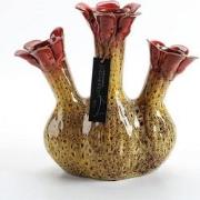 Villa Pottery  Gele 3x tuit vaas Quito