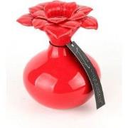 Villa Pottery  Rode bloemenvaas Kiekie D10x H12