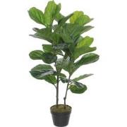 Mica Decorations Ficus Lyrata Kunstplant - H100 x Ø60 cm - Groen