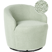 Beliani DAVIK - Fauteuil-Groen-Bouclé