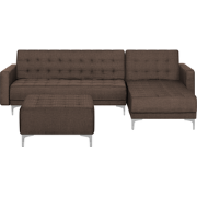 Beliani ABERDEEN - Modulaire Sofa-Bruin-Polyester