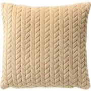 Dutch Decor MELINA - Sierkussen 45x45 cm - luxe visgraatmotief - effen...