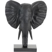 Light & Living - Ornament ELEPHANT - 30x15x35.5cm - Zwart