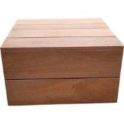 Wood4you - Hocker Washington Bankirai 55Lx33Hx55D cm