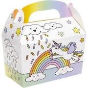 Decopatent® Uitdeelcadeaus 12 STUKS Unicorn Traktatie / Uitdeel Doosje...