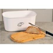 Broodtrommel met Bamboe Snijplank - Melamine - Brood Bewaar doos + Bam...