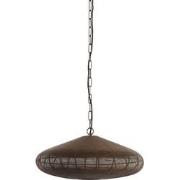 Light&living Hanglamp Ø40x18 cm BAHOTO mat donker bruin