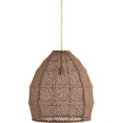 Light&living Hanglamp Ø42x42 cm MAKASSAR zijde chocolade bruin