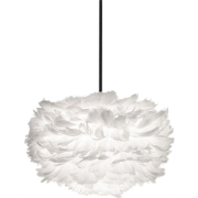 Eos Mini hanglamp white - met koordset zwart - Ø 35 cm