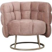 PTMD Fluffy Fauteuil Vogue 3 Antelope Gold Base