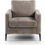 Furntastik 1 zits fauteuil, stof Elite, E720 champagne