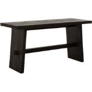 MUST Living Bench Tokyo large,45x90x35 cm, black recycled teakwood wit...