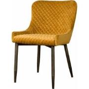 SIDD Oledo sidechair - fabric Bluvel 68 yellow