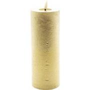 Mansion atmosphere led kaars metallic goud  20x7,5cm