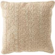 J-line - Kussen Miami Outdoor Polyester Naturel/wit - 42x44x10cm