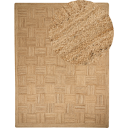 Beliani ESENTEPE - Gevlochten-Beige-Jute