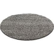 Tapijtenloods Basic Rond Shaggy vloerkleed Taupe Hoogpolig- 160 CM RON...