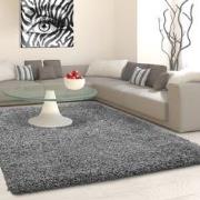 Tapijtenloods Basic Shaggy vloerkleed Grijs Hoogpolig- 60x110 CM