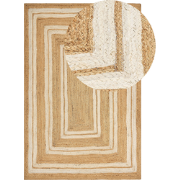 Beliani ELMALI - Gevlochten-Beige-Jute