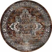 Tapijtenloods Picasso Castana Vintage Rond Vloerkleed Terra / Multi La...