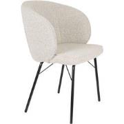 Housecraft Living Joa Eetkamerstoelen Bouclé Beige - Set van 2