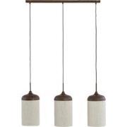 Hanglamp Dania - Bruin/Crème - 90x22x32cm - 3L