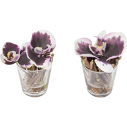 Set van 2 paarse kunstmatige waterillusie-orchideeën D10