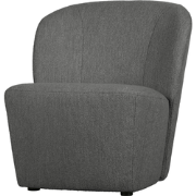 vtwonen Lofty Fauteuil - Polyester - Staalgrijs - 75x68x72