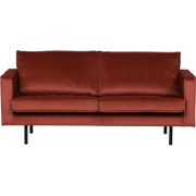 BePureHome Rodeo 2,5-Zitsbank - Velvet - Chestnut - 85x190x86