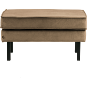 BePureHome Rodeo Hocker - Velvet - Taupe - 45x84x54