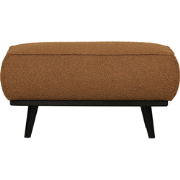 BePureHome Statement Hocker - Bouclé - Butter - 40x80x55