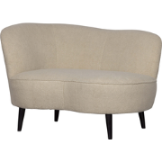 WOOOD Sara Lounge Fauteuil Links - Teddy - Off White - 71x112x81