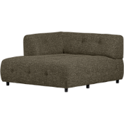 WOOOD Louis 1,5-Zits Chaise Longue - Polyester - Sage Leaf