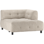 WOOOD Louis 1,5-Zits Chaise Longue - Polyester - Powder - 73x122x140