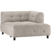 WOOOD Louis 1,5-Zits Chaise Longue - Polyester - Sage - 73x122x140