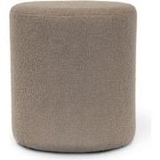 Unique Living - Poef Teddy Taupe -35x38cm