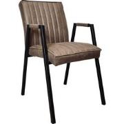 Starfurn Eetkamerstoel Tivoli Bull | Brown | Met armleuning