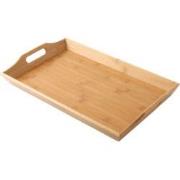 Decopatent® Dienblad rechthoek - Groot Dienblad met handvaten - Bamboe...