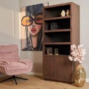 Starfurn Boekenkast Brussel Walnut | 90 cm