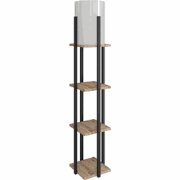 Lamp met 3 vierkante planken H135 cm - NORA