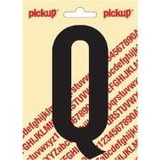 Plakletter Nobel Sticker zwarte letter Q