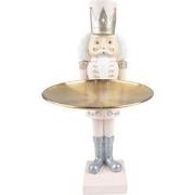 Clayre & Eef Beeld Notenkraker 35 cm Roze Polyresin Kerstdecoratie