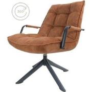 Fauteuil Dorus Arm Adore Velvet - Brown 04